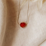 Genuine Carnelian Necklace For Courage & Vitality-Necklace-Bizbriz
