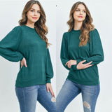 Lorelei Puff Sleeve Top-Shirts & Tops-Bizbriz