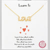 18K Gold Dipped Lovely Sentiment Gift Necklaces-Jewelry & Accessories - Necklaces & Pendants-Bizbriz