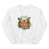 Tiger White Graphic Sweatshirt-Sweatshirt-Bizbriz
