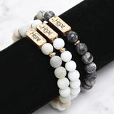 Hope Affirmation Natural Gemstone Beaded Bracelet-Bracelets-Bizbriz