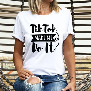 TikTok Made Me Do It Premium Cotton T-shirt-T-shirts-Bizbriz