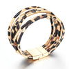 Leopard Leather Wrap Bracelet-Bracelet-Bizbriz