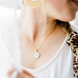 SALE "A Woman's Heart" Gold Plated Glazed Heart Pendant Necklace-Jewelry & Accessories - Necklaces & Pendants-Bizbriz