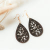 Bohemian Filigree Wooden Earrings-earrings-Bizbriz