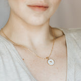 SALE "A Woman's Heart" Gold Plated Glazed Heart Pendant Necklace-Jewelry & Accessories - Necklaces & Pendants-Bizbriz