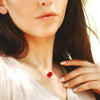 Genuine Carnelian Necklace For Courage & Vitality-Necklace-Bizbriz