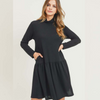 Gemma Peplum Casual Dress With Pockets-Dresses-Bizbriz