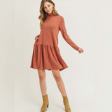 Gemma Peplum Casual Dress With Pockets-Dresses-Bizbriz