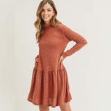 Gemma Peplum Casual Dress With Pockets-Dresses-Bizbriz