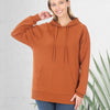 Almond French Terry Kangaroo-Pocket Sweatshirt-Hoodie-Bizbriz