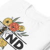 Bee Kind White Cotton Graphic T-Shirt-T-shirts-Bizbriz