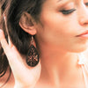 Bohemian Filigree Wooden Earrings-earrings-Bizbriz